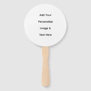 create your own custom text personalise hand fan