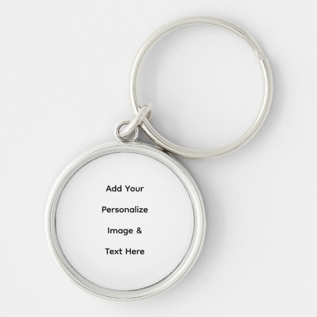 create your own custom text personalise key ring (Front)