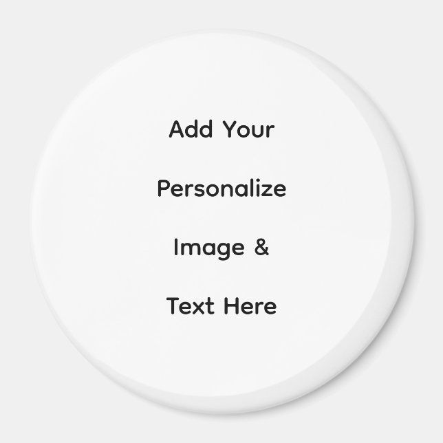 create your own custom text personalise magnet (Front)