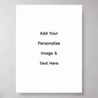 create your own custom text personalise Semi-Gloss Poster