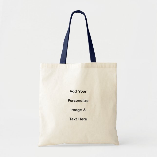 create your own custom text personalise tote bag (Front)