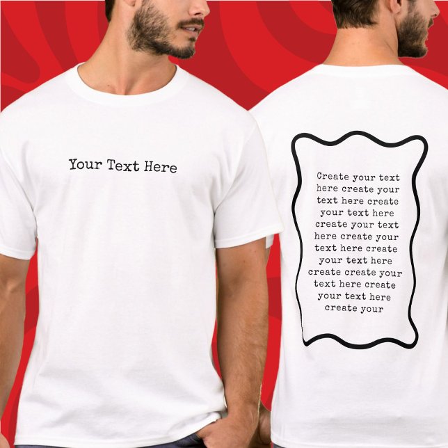 Create your own custom text template T-Shirt (Creator Uploaded)