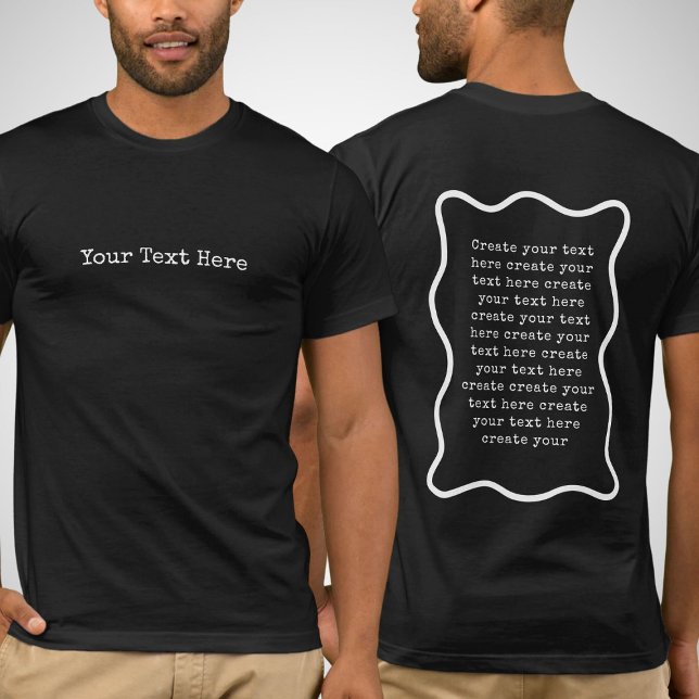 Create your own custom text template T-Shirt (Creator Uploaded)