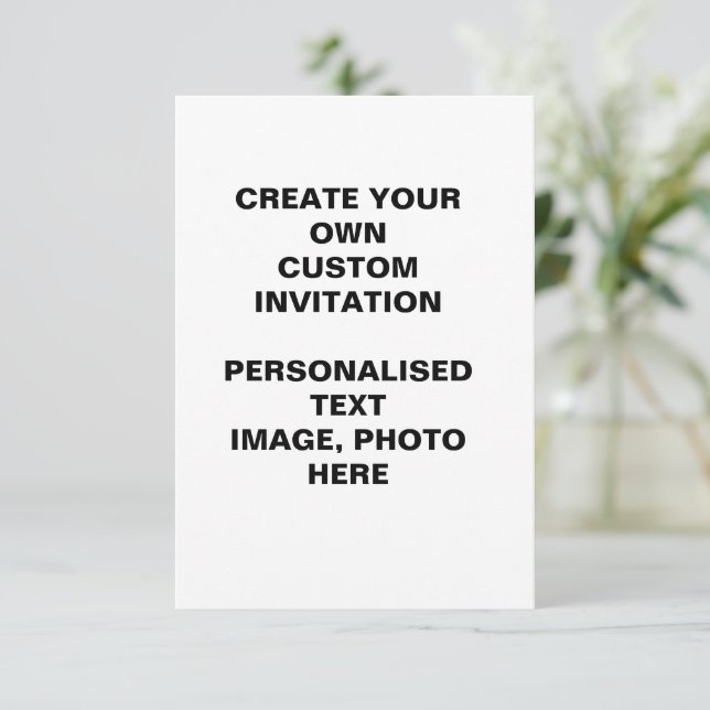 Create Your Own Custom Thank You Card (Standing Front)