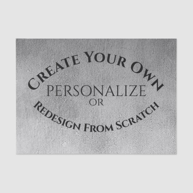 Create Your Own Custom Tissue Paper (Front)