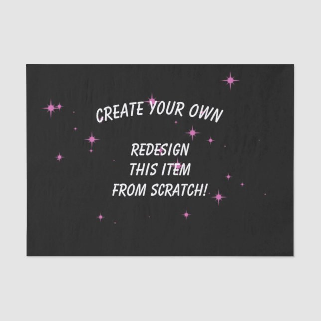 Create Your Own Custom Tissue Paper (Front)