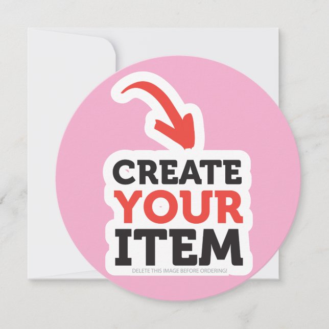 CREATE-YOUR-OWN Custom upload design Bachelorette Card (Front)