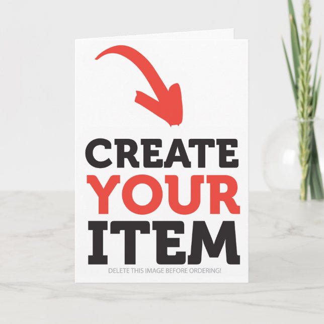 CREATE-YOUR-OWN Custom upload design Christmas Card (Front)