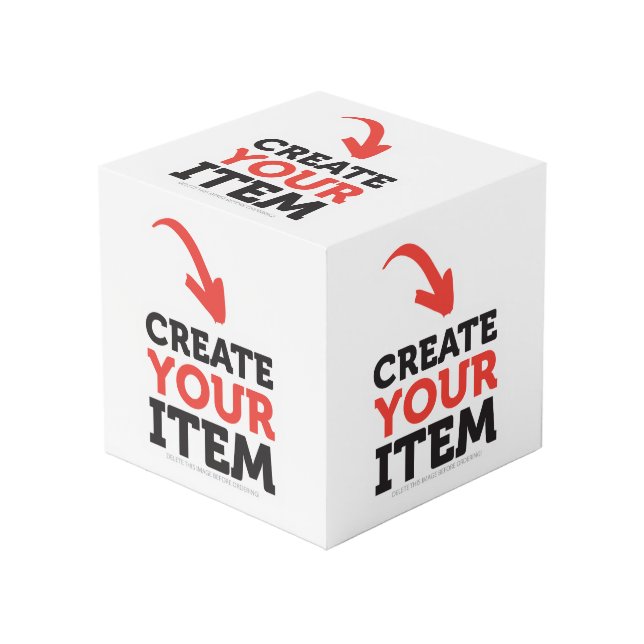 CREATE-YOUR-OWN Custom upload your design Photos Cube (Front Angled)