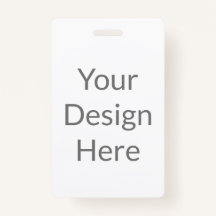 create your own custom vertical pvc plastic badge
