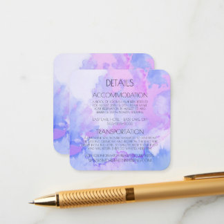 Create Your Own Custom Watercolor Marble Enclosure Card