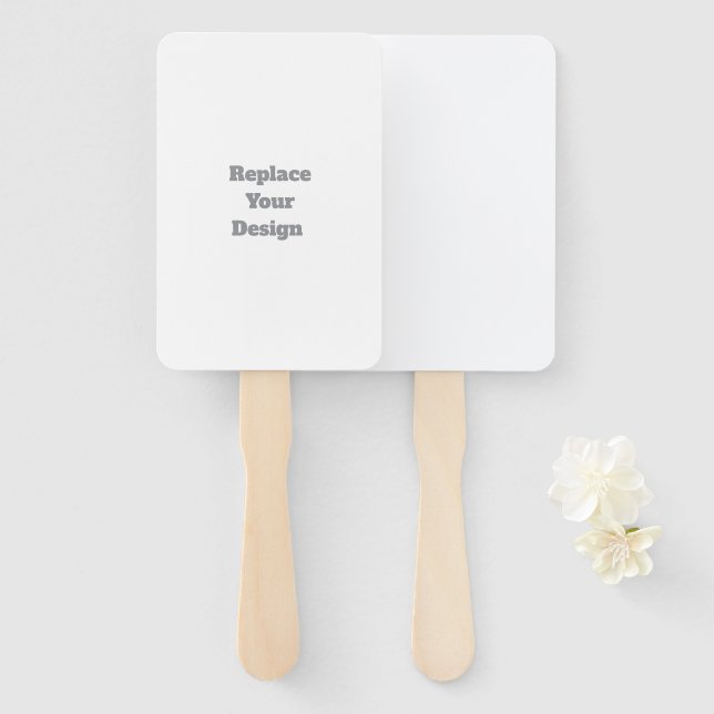  Create Your Own custom wedding Hand Fan (Front and Back)