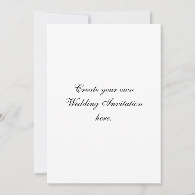 Create Your Own Custom Wedding Invitations (Front)