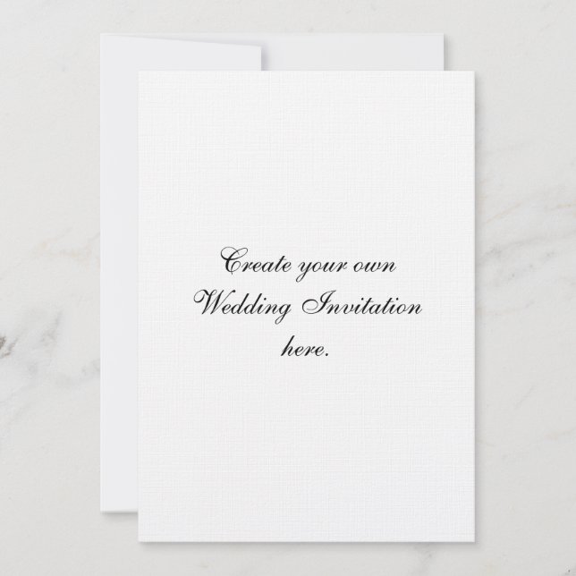Create Your Own Custom Wedding Invitations Linen (Front)