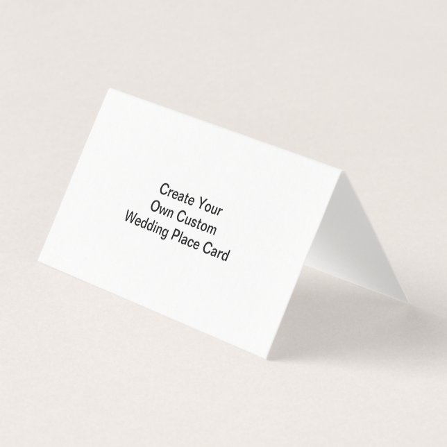 Create Your Own Custom Wedding Place Card (Front)