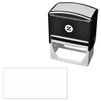 Create your own custom white self-inking stamp