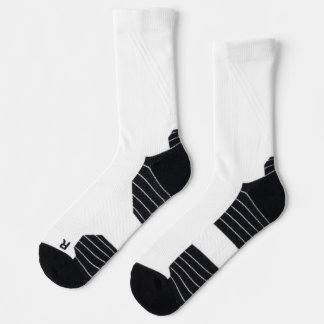 Create your own custom white  socks