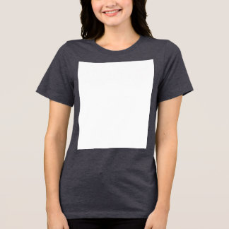 Create your own custom white  Tri-Blend shirt