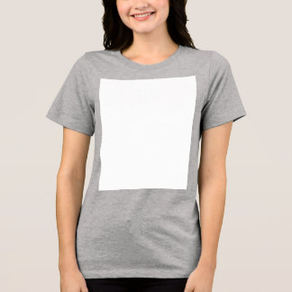 Create your own custom white  Tri-Blend shirt