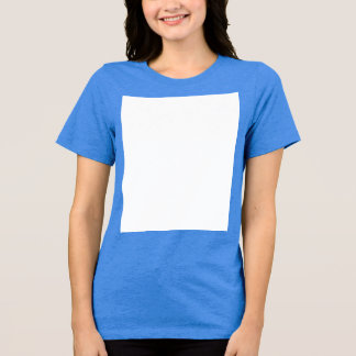 Create your own custom white  Tri-Blend shirt