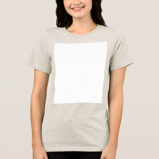 Create your own custom white  Tri-Blend shirt