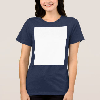 Create your own custom white  Tri-Blend shirt