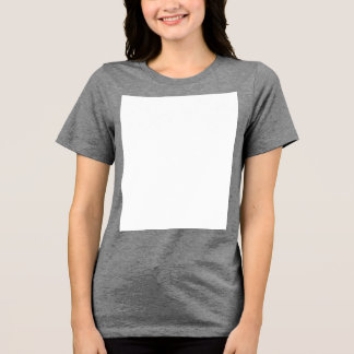 Create your own custom white  Tri-Blend shirt