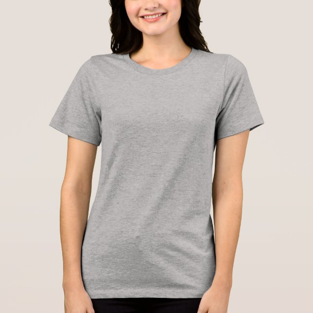 Create your own custom white  Tri-Blend shirt (Front)