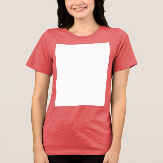 Create your own custom white  Tri-Blend shirt