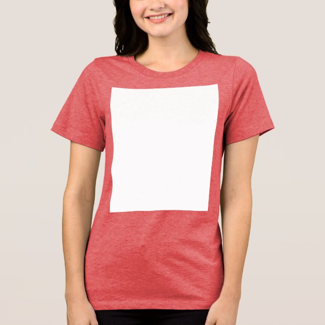 Create your own custom white  Tri-Blend shirt (Front)