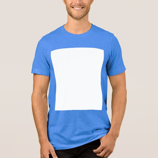 Create your own custom white  Tri-Blend shirt (Front)