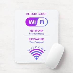 Create Your Own Custom Wifi Network and Password Mouse Pad