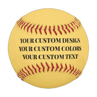 Create Your Own Custom Yellow Baseball