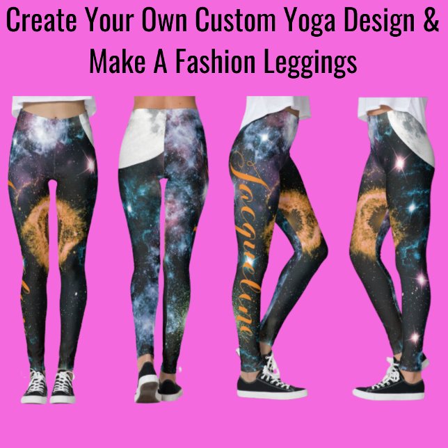 Create Your Own Custom Yoga Design & Make Fashion  Leggings (Creator Uploaded)