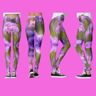 Create Your Own Custom Yoga Wildflower on Leggings