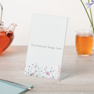 create your own customisable white pedestal sign