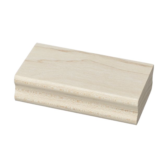 Create Your Own Customise 1.5" x 3" Wooden Rubber Stamp (Stamp)