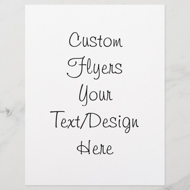 Create Your Own - Customise Blank Flyer (Front)