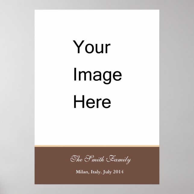 Create your own, customise Zazzle template Poster (Front)