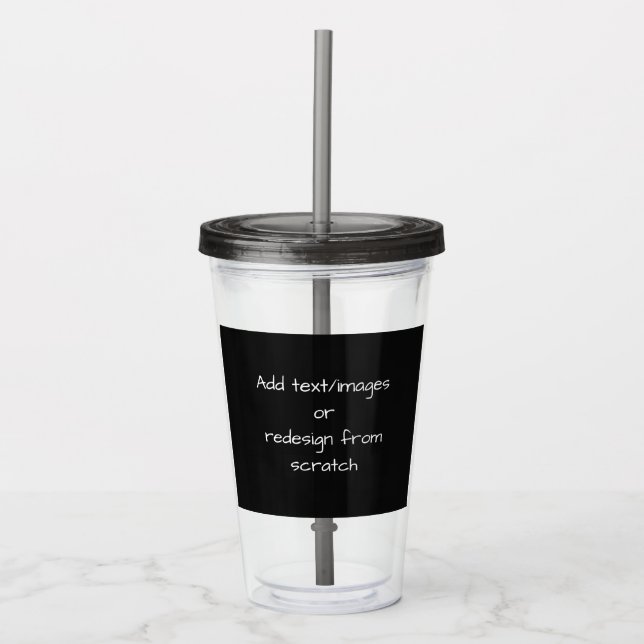 Create Your Own Customised Acrylic Tumbler (Front)