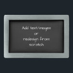 Create Your Own Customised Belt Buckle<br><div class="desc">Create your own fully customised merch from scratch by replacing the background image currently displayed on this product with an image of your own! Add your own text if desired and choose your favourite colours and styles.</div>