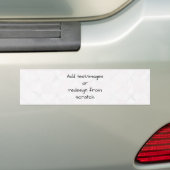 Create Your Own Customised Bumper Sticker (On Car)