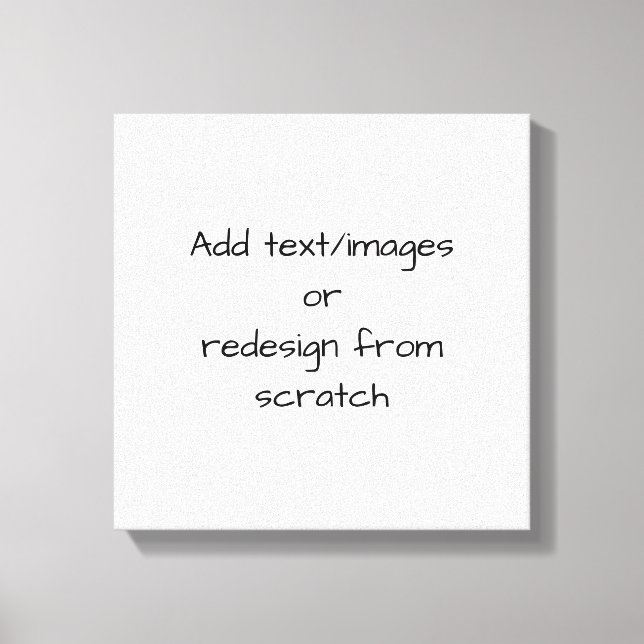 Create Your Own Customised Canvas Print (Front)