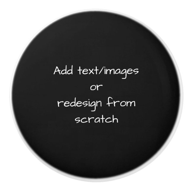 Create Your Own Customised Ceramic Knob (Front)