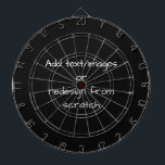 Create Your Own Customised Dartboard<br><div class="desc">Create your own fully customised merch from scratch by replacing the background image currently displayed on this product with an image of your own! Add your own text if desired and choose your favourite colours and styles.</div>