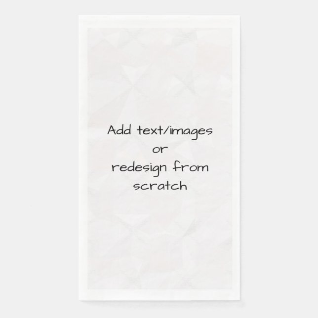 Create Your Own Customised Napkin (Front)