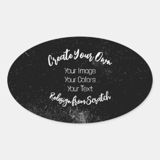 Create Your Own Customised Oval Sticker