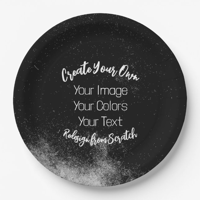Create Your Own Customised Paper Plate (Front)