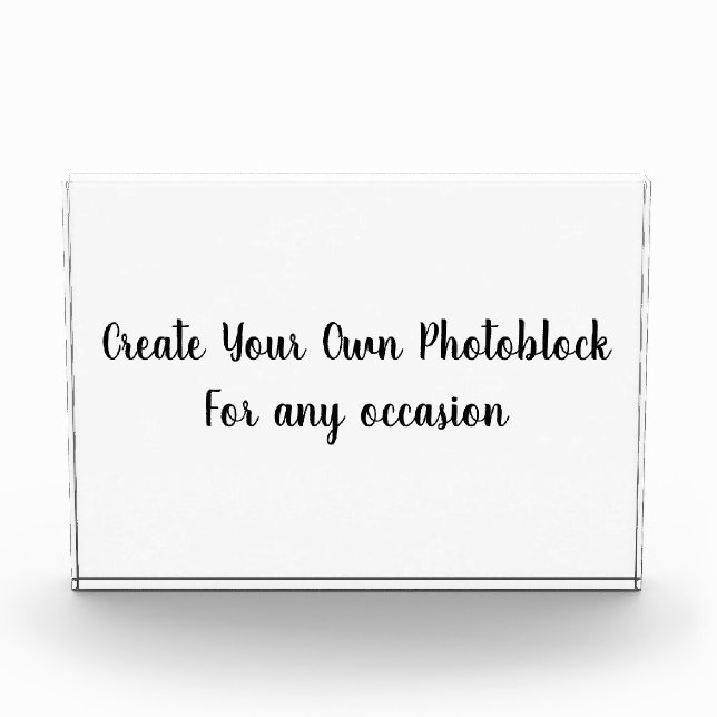 Create Your Own Customised/Personalise Photo Block (Front)