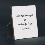Create Your Own Customised Plaque<br><div class="desc">Create your own fully customised merch from scratch by replacing the background image currently displayed on this product with an image of your own! Add your own text if desired and choose your favourite colours and styles.</div>